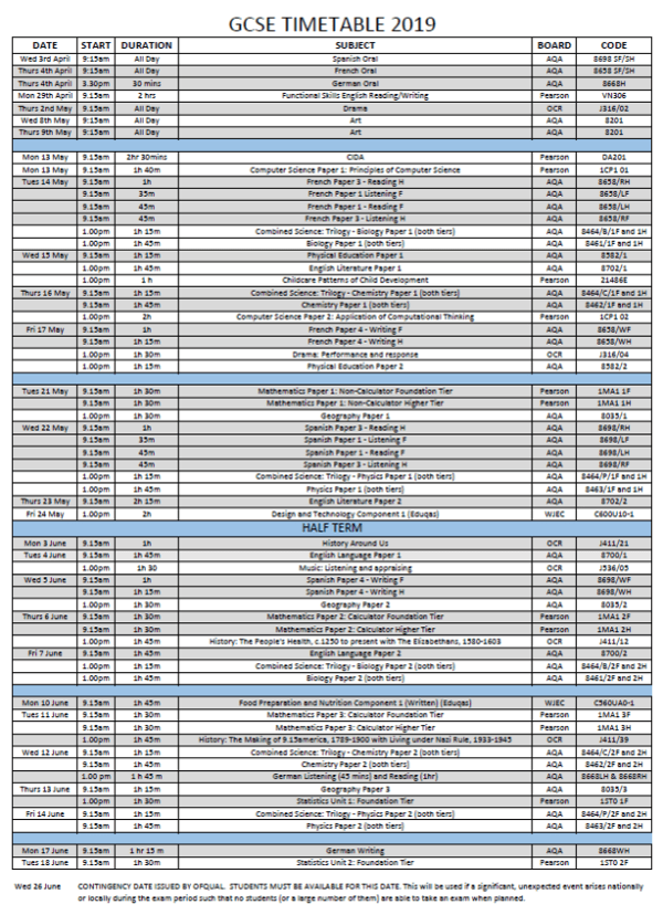 2019-gcse-exam-timetable-sir-william-romney-s-school